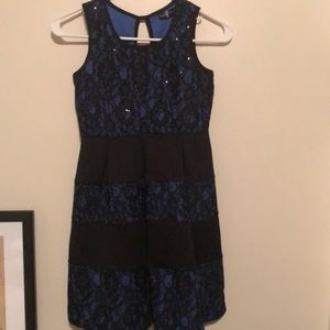 Crystal Doll- blue and black dress